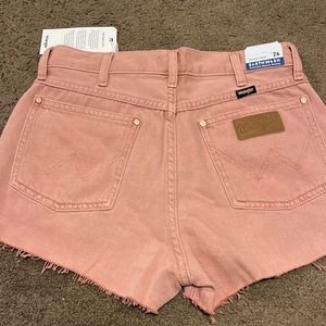 New wrangler pink shorts